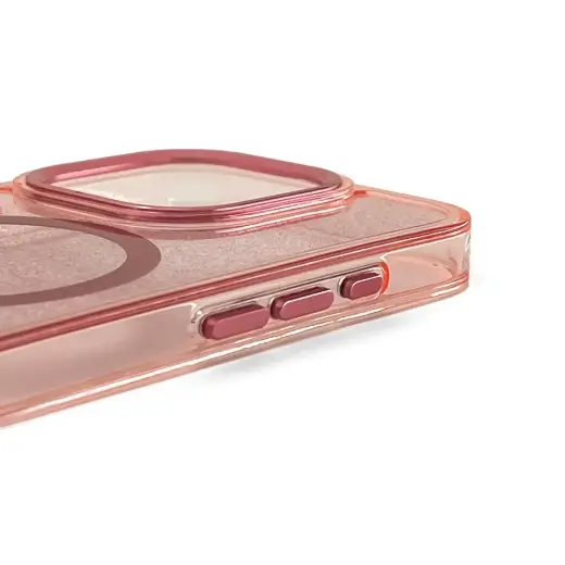 Glitter Case MagSafe Compatible for iPhone 17 Pro - Pink Foto 3
