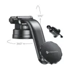 Magnetic car phone holder Forcell F-Grip MagLuxe windshield / dashboard / air vent black Photo
