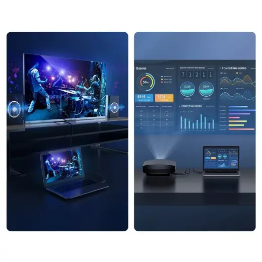 Кабель Baseus HDMI 2.0 4K 60 Гц 3D HDR 18 Гбит|с 1 м черный (CAKGQ-A01) Фото num
