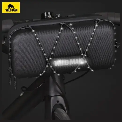 WILDMAN Etui|uchwyt rowerowy GD8 sakwa na kierownicę zielone|green Foto 6