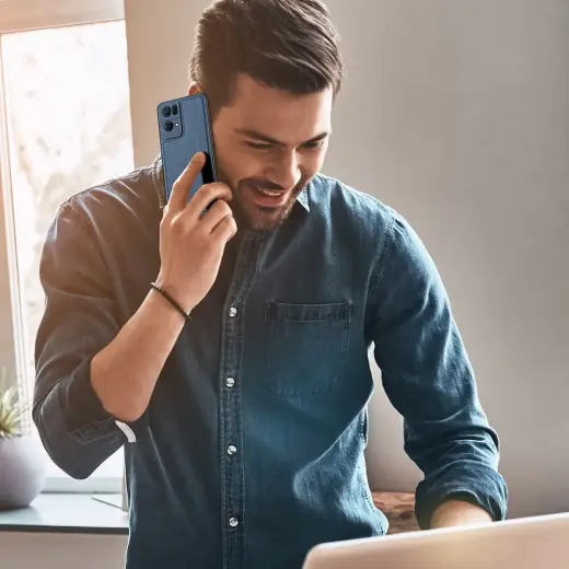 Dux Ducis Fino case cover covered with nylon material Oppo Reno7 Pro 5G black Фото num