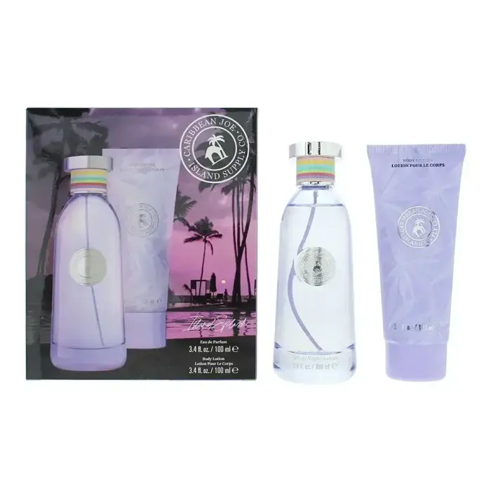 Set Caribbean Joe: Island Supply Splash, Eau De Parfum, For Women, 100 ml + Island Supply Splash, Hydrating, Body Lotion, 100 ml