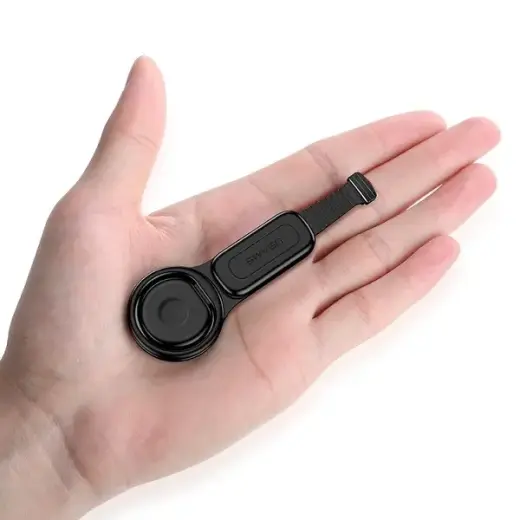 USAMS Adapter AU06 2w1 Lightning - 2 x lightning + ring holder czarny|black SJ274LN01 (US-SJ274) Фото num