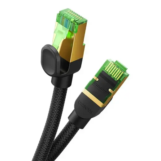 Pīts tīkla kabelis cat.8 Baseus Ethernet RJ45, 40Gbps, 1,5 m (melns) Foto 5