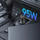 Tech-Protect CC03 95W 2-Port USB-A | USB-C Car Charger - Black Foto 5