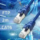 Qoltec Ethernet LAN network cable | Cat6 | FTP | 2m — Photo 2