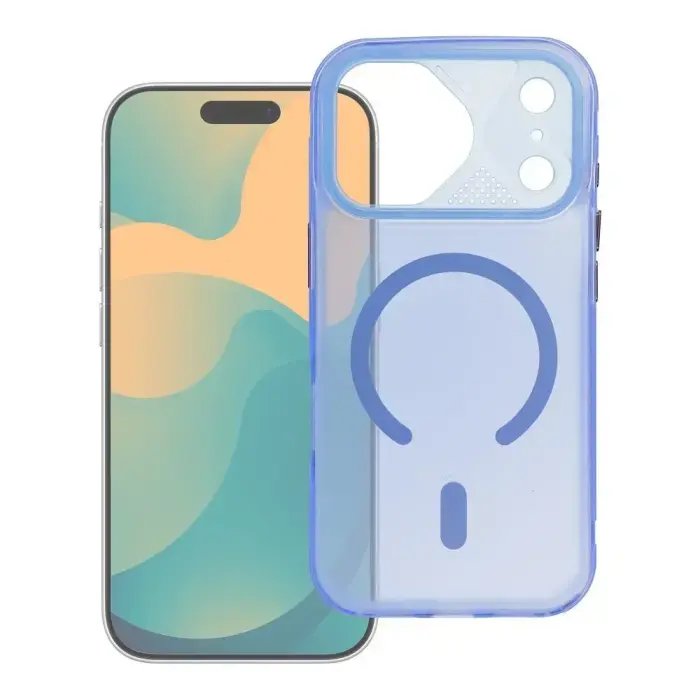 Aurora phone case with MagSafe support for iPhone 11 blue
