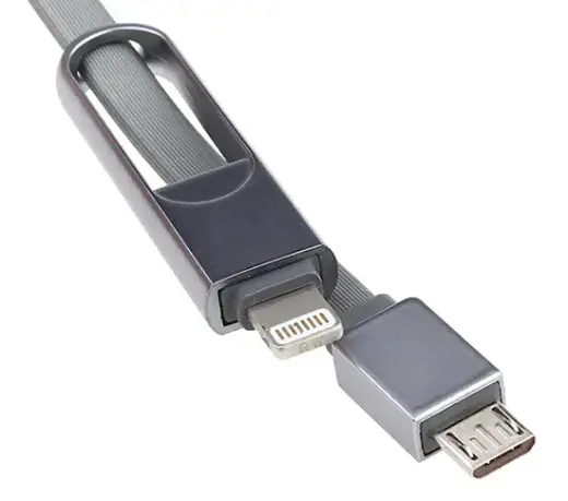 Зарядка для автомобиля REMAX Finchy RCC-103 | 17W | USB-A, Lightning, MicroUSB | с кабелем Lightning + MicroUSB в комплекте | серебристая Фото num