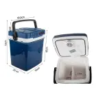 GoodBuy Pārnēsājams ceļojumu ledusskapis 12V|230V 26L ar apkures funkciju – liels, mājas un ceļojumiem Foto 3