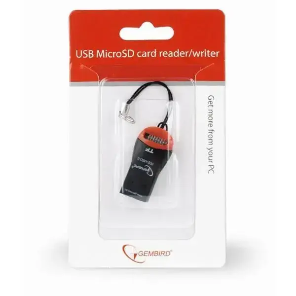 Gembird FD2-MSD-3 USB Card Reader for MicroSD Cards up to 32 GB