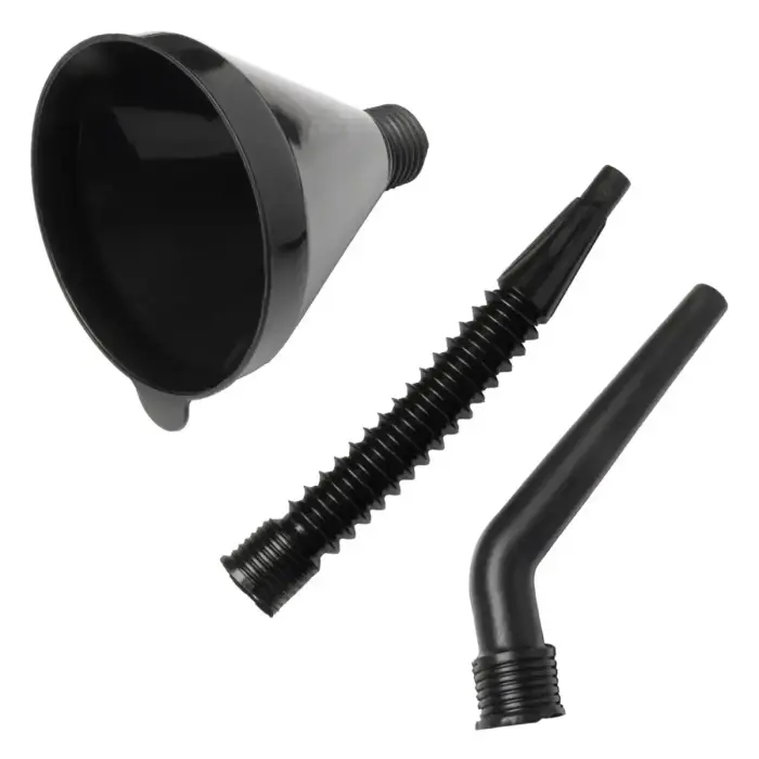 Funnel fuel straight 3-parts black AMiO-02006