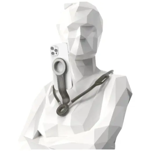 Magnetic neck holder 4smarts POV for smartphones anthracite Photo