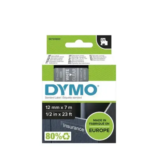 Dymo Schriftband Clear White 45020 (S0720600) Foto 5