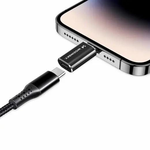 Wozinsky WALC-01 Lightning to USB-C Adapter - Black Foto 9