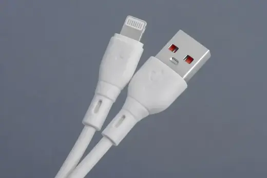 Cable USB A to Lightning Blue Star 2,4A ECO 1 m PJ68-24-2.4 white Photo