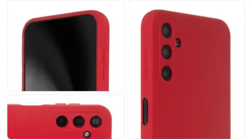 Silicon Soft Case for Samsung Galaxy A14 4G / A14 5G red Foto 3
