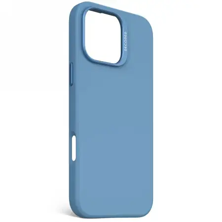 Decoded AntiMicrobial Silicone Backcover Case with MagSafe for iPhone 16 Pro Max - Blue Photo