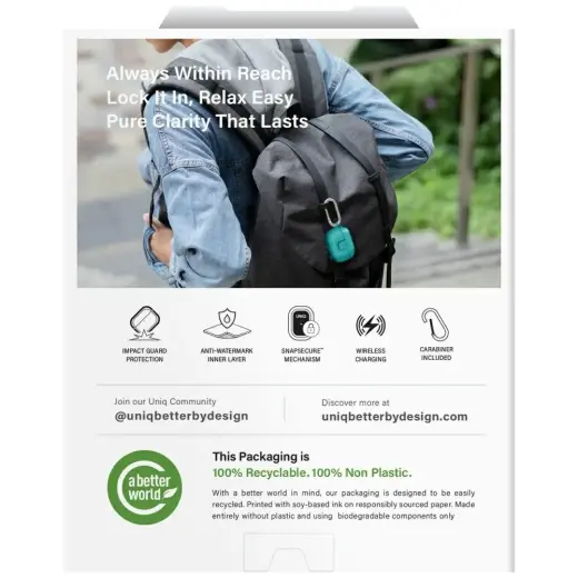 Case UNIQ Glase Pro for AirPods Pro 3     Lock Case turquoise Foto 7