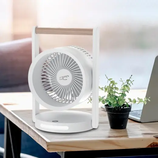 Wireless Desk Fan with noght light WB17 6,4" USB-C 3600mAh Foto 4