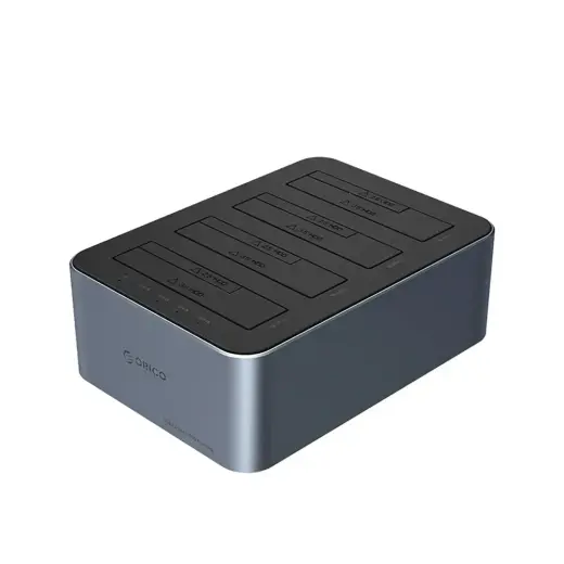 Orico 6646C3-C 4-Drive Docking Station with Offline Clone Function 2.5"/3.5" SATA HDD/SSD - Gray Foto 2