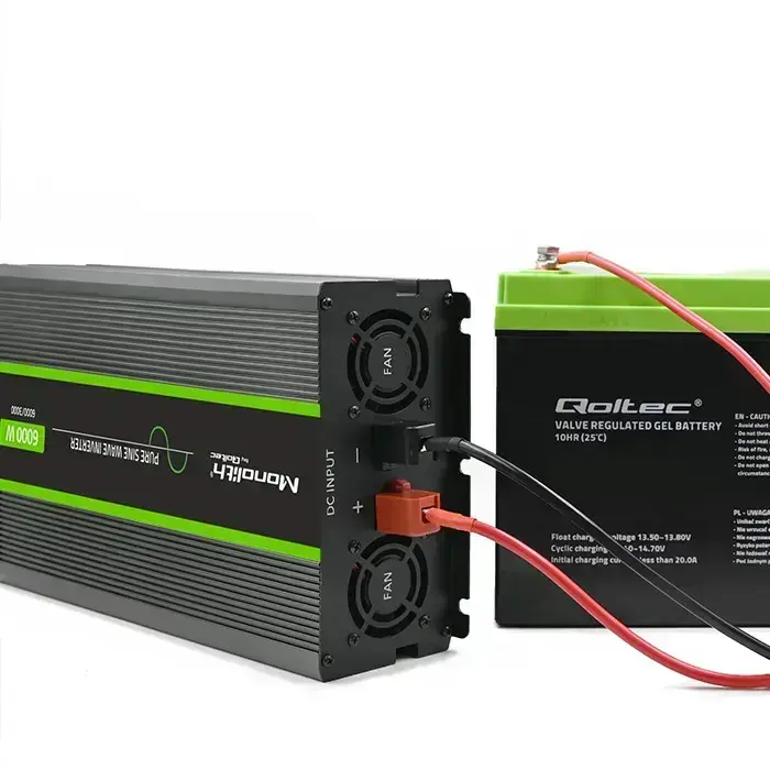 Qoltec Pure Sine Wave Inverter Monolith | 3000W | 6000W | 24V to 230V | LCD Foto 9
