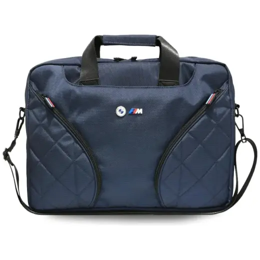 Bag BMW Nylom Pockets & Metal Logo 16" navy