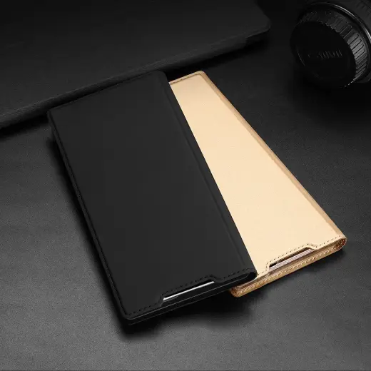 Dux Ducis Skin Pro Holster Cover for Samsung Galaxy S22 Ultra gold Photo