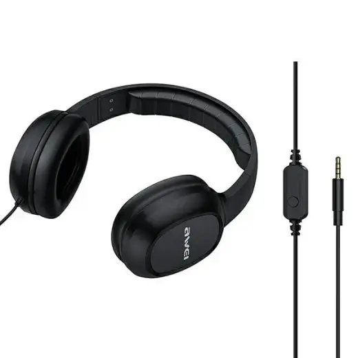 AWEI słuchawki nauszne GM-6 jack 3,5mm czarny|black Foto 2