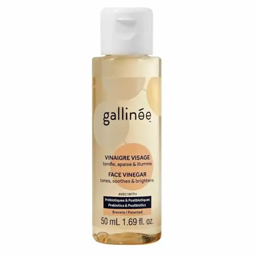Gallinee, Microbiome Skincare, Apple Cider Vinegar, Tones|Soothes & Brightens, Tonic Lotion, For Face, 50 ml