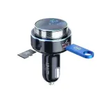 3MK HyperCar Charger FM Transmitter + Car Charger - 2xUSB-A + 1 TF Card Reader + Bluetooth Фото num