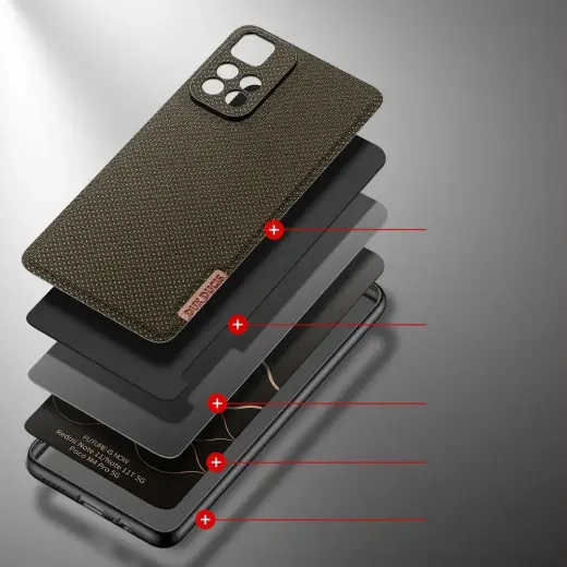 Dux Ducis Fino case cover covered with nylon material Poco M4 Pro 5G green Photo