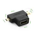 UGREEN 20144 adapter mini | micro HDMI to HDMI (black) Foto 1