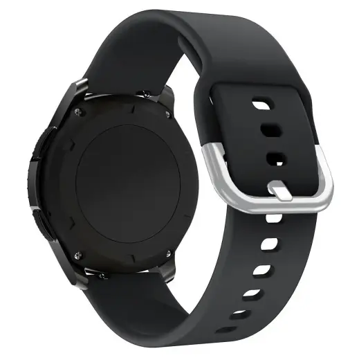 Silicone Strap TYS smart watch band universal 22mm black Photo