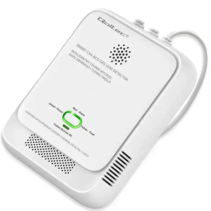 Qoltec Certified wireless Gas Leak (CH4) and Carbon monoxide (CO) detector | alarm 85dB | LED Foto 12