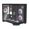 Darflash FT418 computer case + 6 aRGB fans (black) — Foto 6