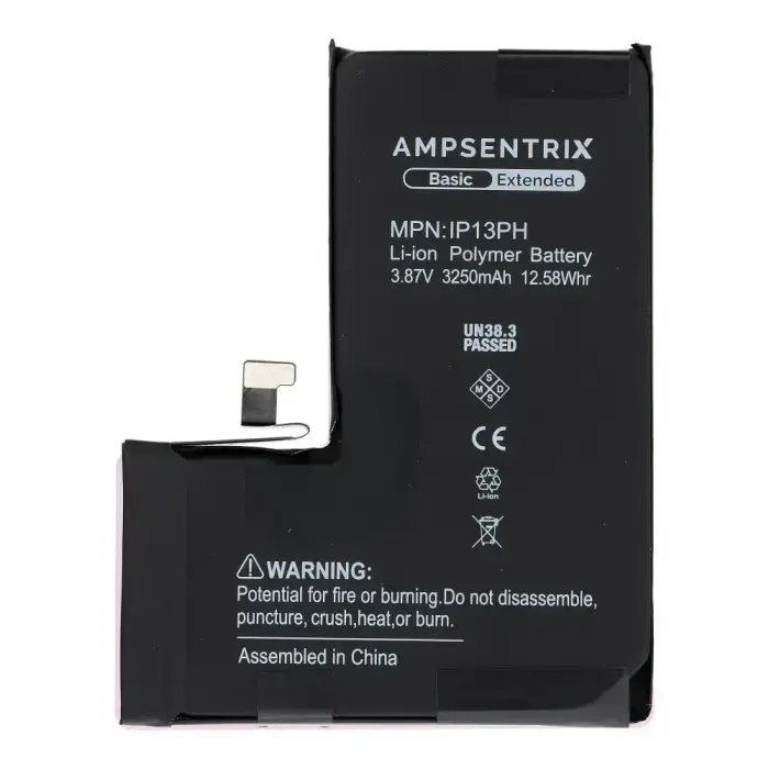  AmpSentrix Basic battery for iPhone 13 Pro (high capacity 3250 mAh) Фото num