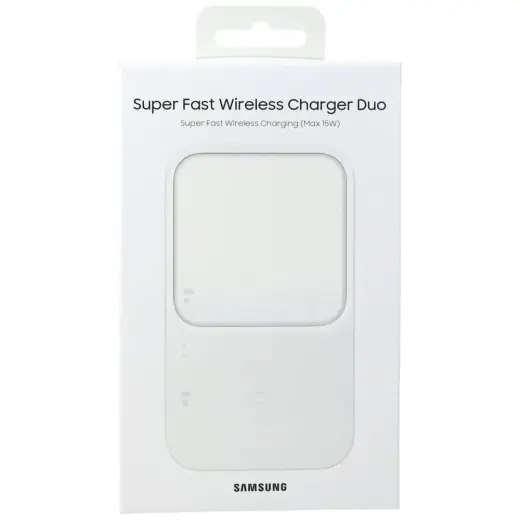 Беспроводное зарядное устройство Samsung Duo 15W EP-P5400 (без зарядки от сети) белый Фото num