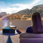 Yaber K2s LCD FullHD 1080p Multimedia Projector with JBL Speakers - Black Photo