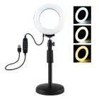 Ring LED lamp Puluz with adjustable base PU391 Foto 2