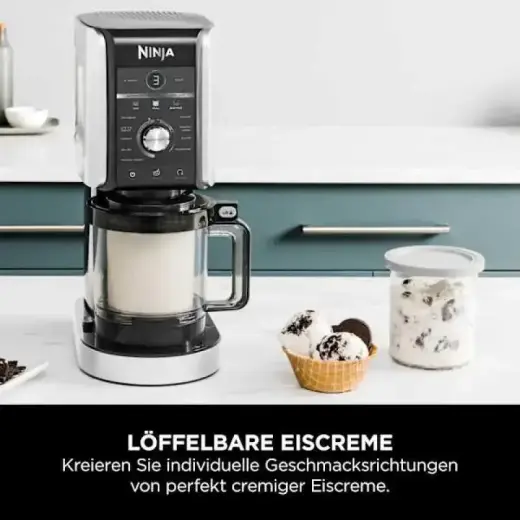 Ninja Icecreme Maker (NC502EU) Creami Deluxe 10-in1 10in1 black silver Foto 5