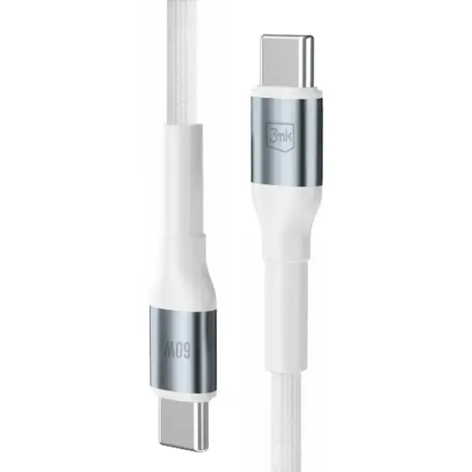 3mk Hyper Cable 3mk Hyper Cable N-SERIES USB-C | USB-C 1m 20V|3A 60W | white Foto 2