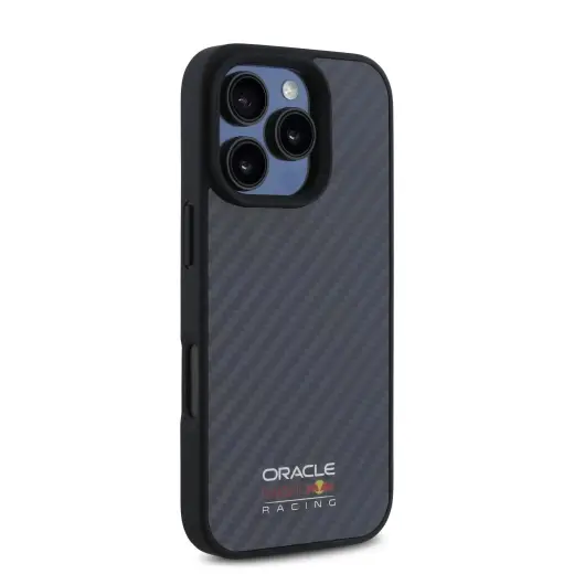 Red Bull black Shiny Logo phone case for iPhone 16 Pro Max black with MagSafe support Photo