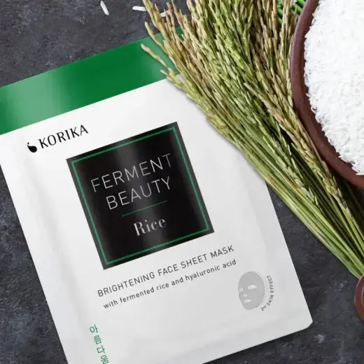 KORIKA FermentBeauty Illuminating Face Mask in Fabric with Fermented Rice and Hyaluronic Acid 20 G Фото num