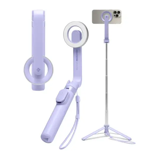 SPIGEN S571W MAGSAFE BLUETOOTH PAŠPORTRETU NŪJU STATĪVS LAVANDAS KRĀSĀ