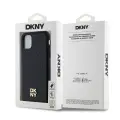 DKNY PU Leather Repeat Pattern Stack Logo MagSafe Case for iPhone 11 Black — Foto 5