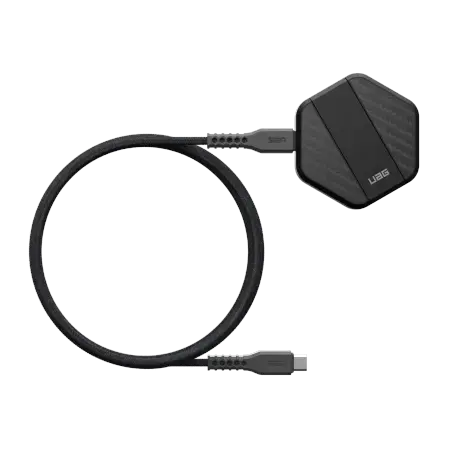 UAG Wireless Charger 15W wireless charger with stand, compatible with MagSafe - black carbon Фото num