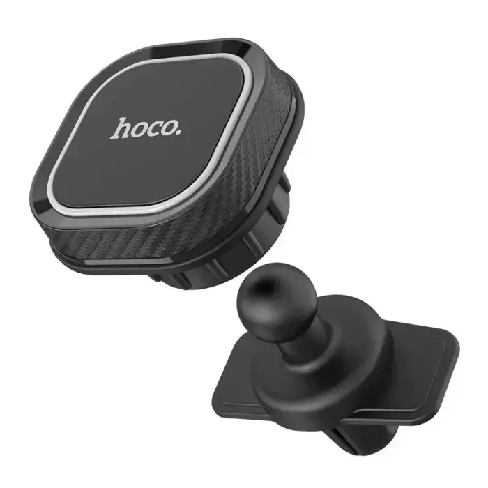 HOCO CA52 magnētisks auto telefona turētājs uz gaisa deflektora melns