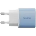 Wall charger Bazic GoPort Velox Kit USB-C|USB-A GaN 35W with cable blue Photo