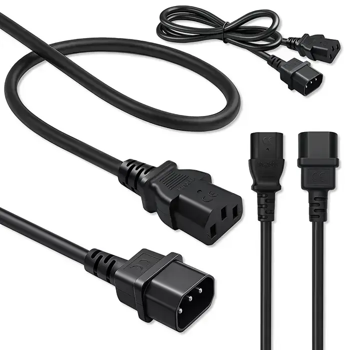 Qoltec Power cable IEC C13 | C14 | 3x0.75mm² | Pure copper Cu | 2m Фото num