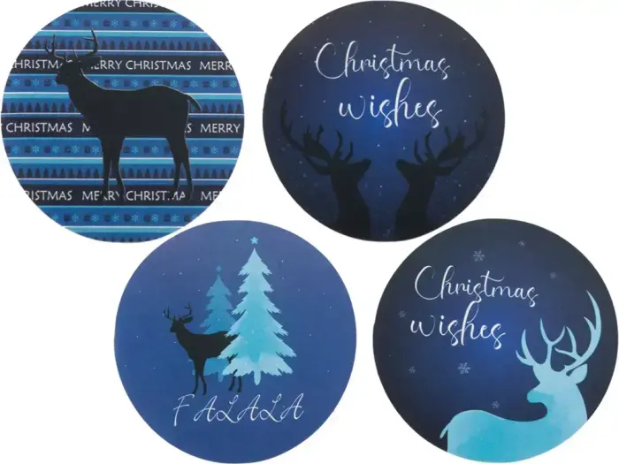 Рождественские наклейки для подарков 500 шт Фото num